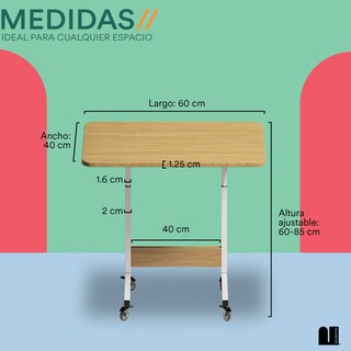 Foto 5 | Mesa Auxiliar Mubson Escritorio Portátil Azper