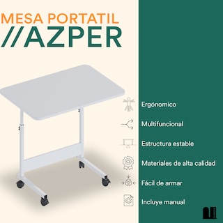 Foto 2 | Mesa Auxiliar Mubson Escritorio Portátil Azper