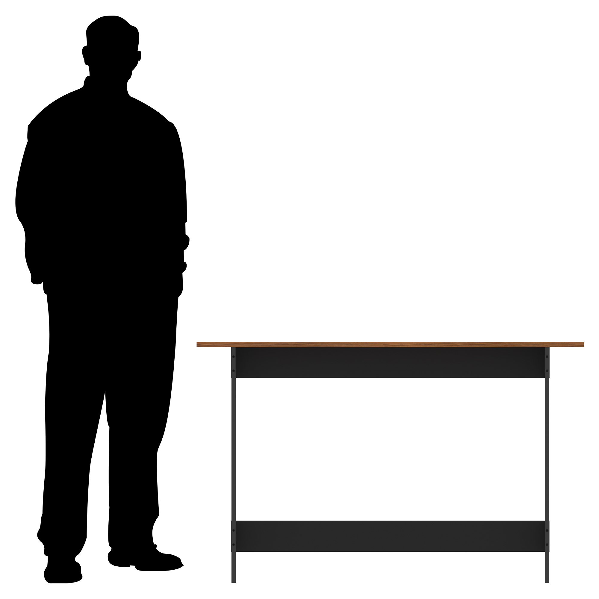 Foto 7 | Credenza Playcon 120.4 x 75 cm Negra