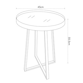 Foto 5 | Mesa de Servicio Tesso Home Negra