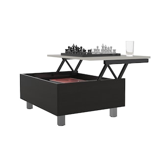 Foto 4 | Mesa de Centro Gambia Extensible Color Wengue y Marfil