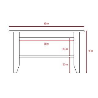 Foto 7 | Mesa de Centro Essential Beige