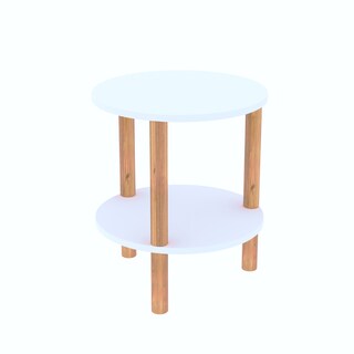 Foto 1 | Mesa Auxiliar Moru Stone Blanca