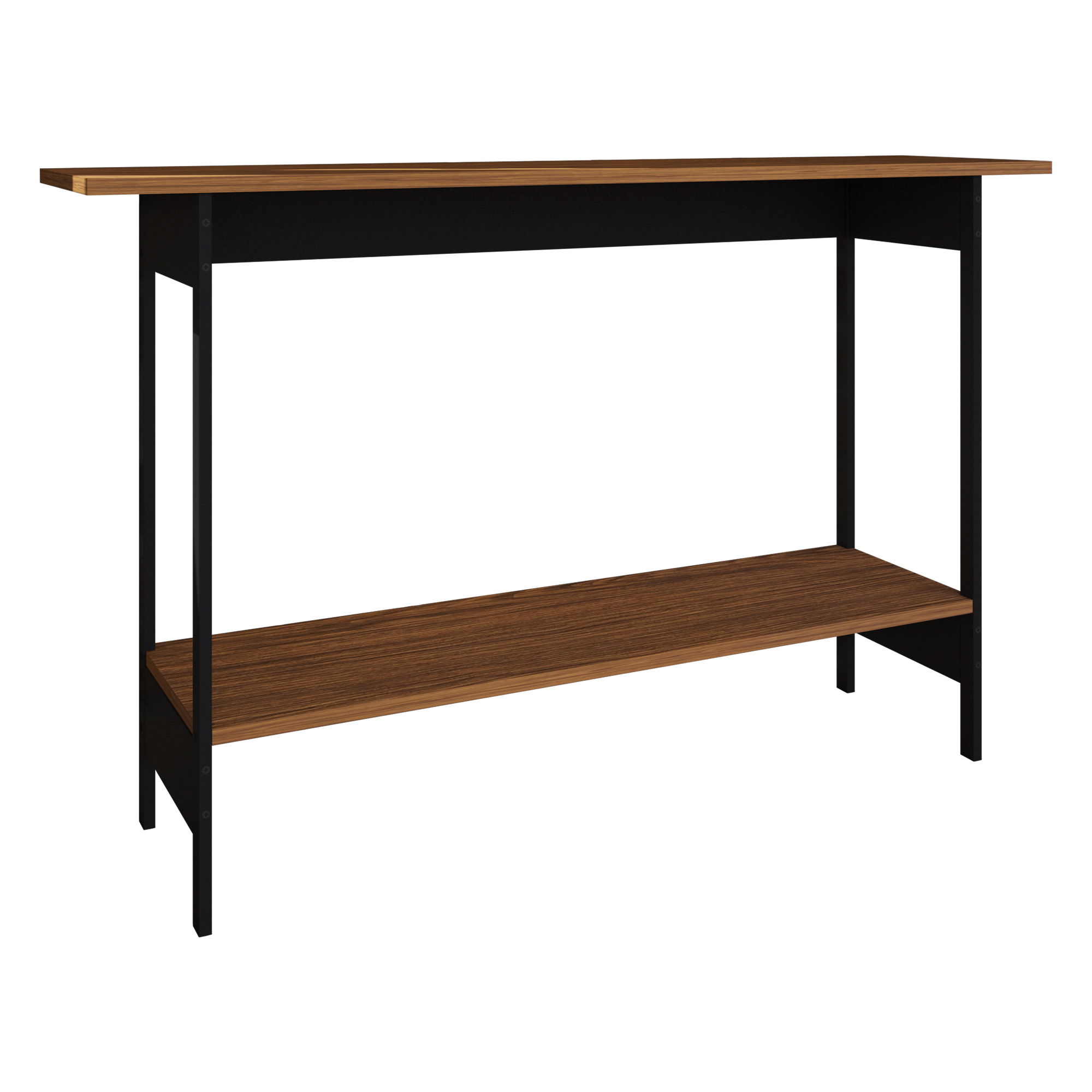 Foto 2 pulgar | Mesa de Pasillo Recibidor Organizador Credenza Mesa Auxiliar Playcon 120.4 X 75 cm Tablero Texturizado Tzalam Y Negro