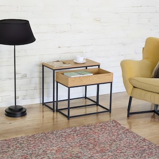 Foto 4 | Mesa Auxiliar Para Sala Ilios Innova Mca-map/gdx Café Con Cajón Removible