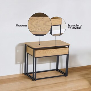 Foto 6 | Mesa Auxiliar Para Sala Ilios Innova Mca-map/gdx Café Con Cajón Removible