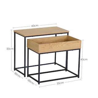 Foto 8 | Mesa Auxiliar Para Sala Ilios Innova Mca-map/gdx Café Con Cajón Removible
