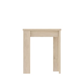 Foto 1 | Mesa Auxiliar Extensible Color Roble Con Estructura De Madera Industrial