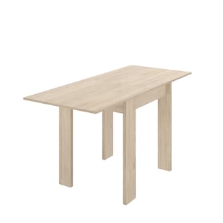 Foto 3 | Mesa Auxiliar Extensible Color Roble Con Estructura De Madera Industrial