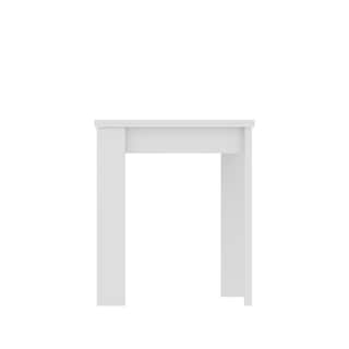 Foto 1 | Mesa Auxiliar Extensible Alterego Blanca Con Estructura de Madera Industrial