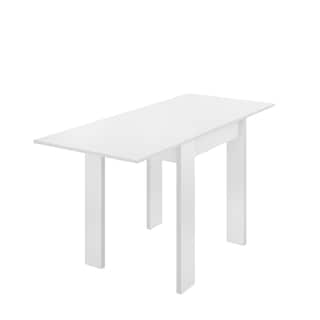 Foto 3 | Mesa Auxiliar Extensible Alterego Blanca Con Estructura de Madera Industrial
