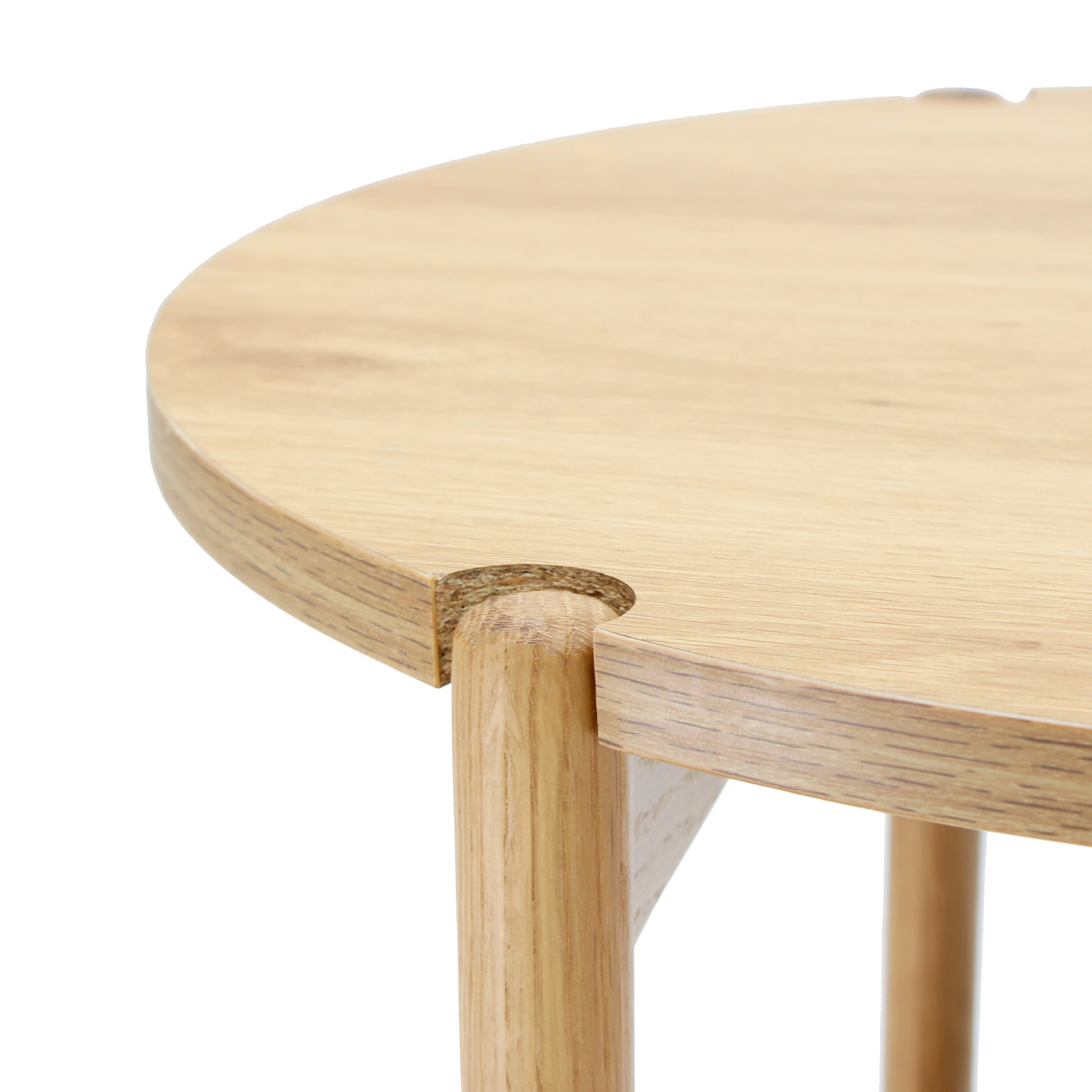 Foto 5 | Mesa Lateral Circular 50 1928s Palu Roble