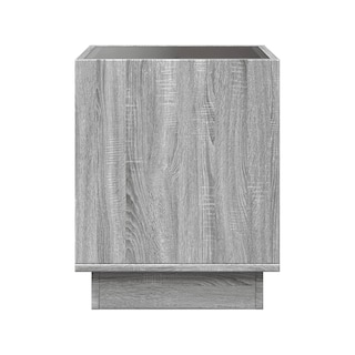 Foto 4 | Bossa Mesa Auxiliar Cuadrada Gris Haifa Con Luz Led Decorativa Efecto Infinito Para Sala O Recamara