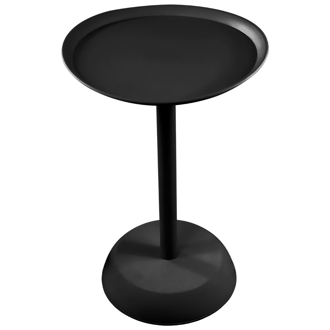 Mesa Redonda “tulipán” Negra – 38 Ø X 55x31 Cm, Modelo Cb003