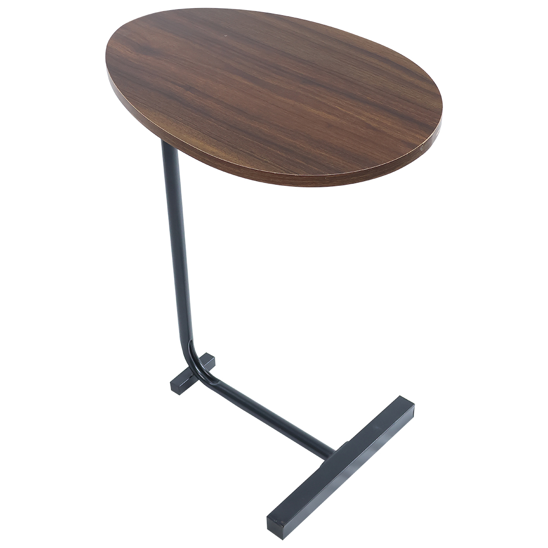 Foto 2 pulgar | Mesa Lateral De Madera Con Base Tubular Metálica – 30x45x60 Cm, Modelo Cb014