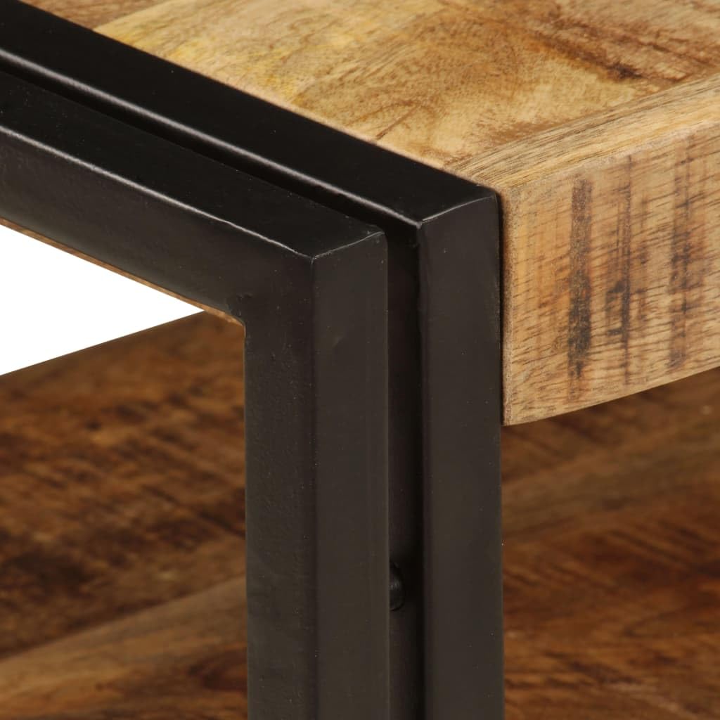 Foto 6 pulgar | Soporte Para Tv Vidaxl De Mango Macizo De 120 X 35 X 45 Cm Con 2 Cajones - Venta Internacional.