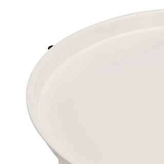 Foto 3 | Mesa Auxiliar De Almacenamiento Amazon Basics Redonda Blanco/gris Jaspeado - Venta Internacional.