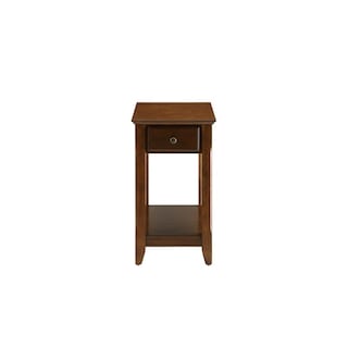 Foto 7 | Mesa Auxiliar Acme Bertie De Madera Con 1 Cajón Y Estante De Nogal - Venta Internacional.