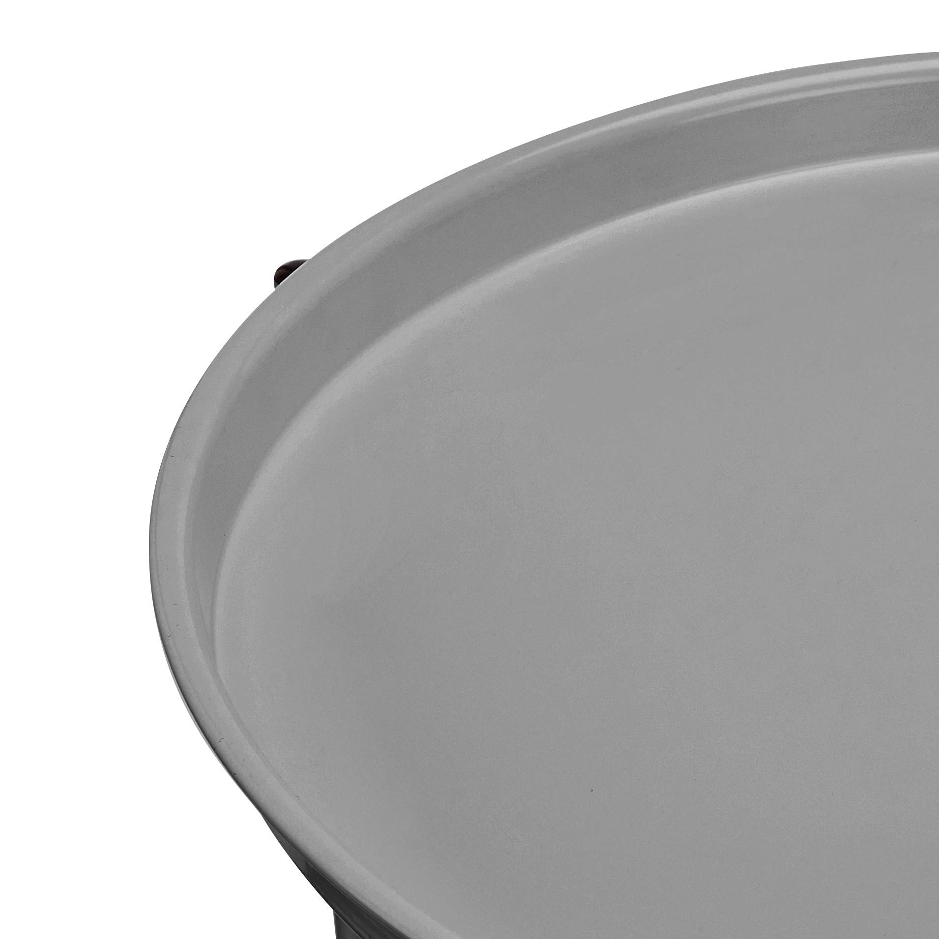 Foto 4 pulgar | Mesa Auxiliar De Almacenamiento Amazon Basics Redonda Con Cesta De Tela - Venta Internacional.