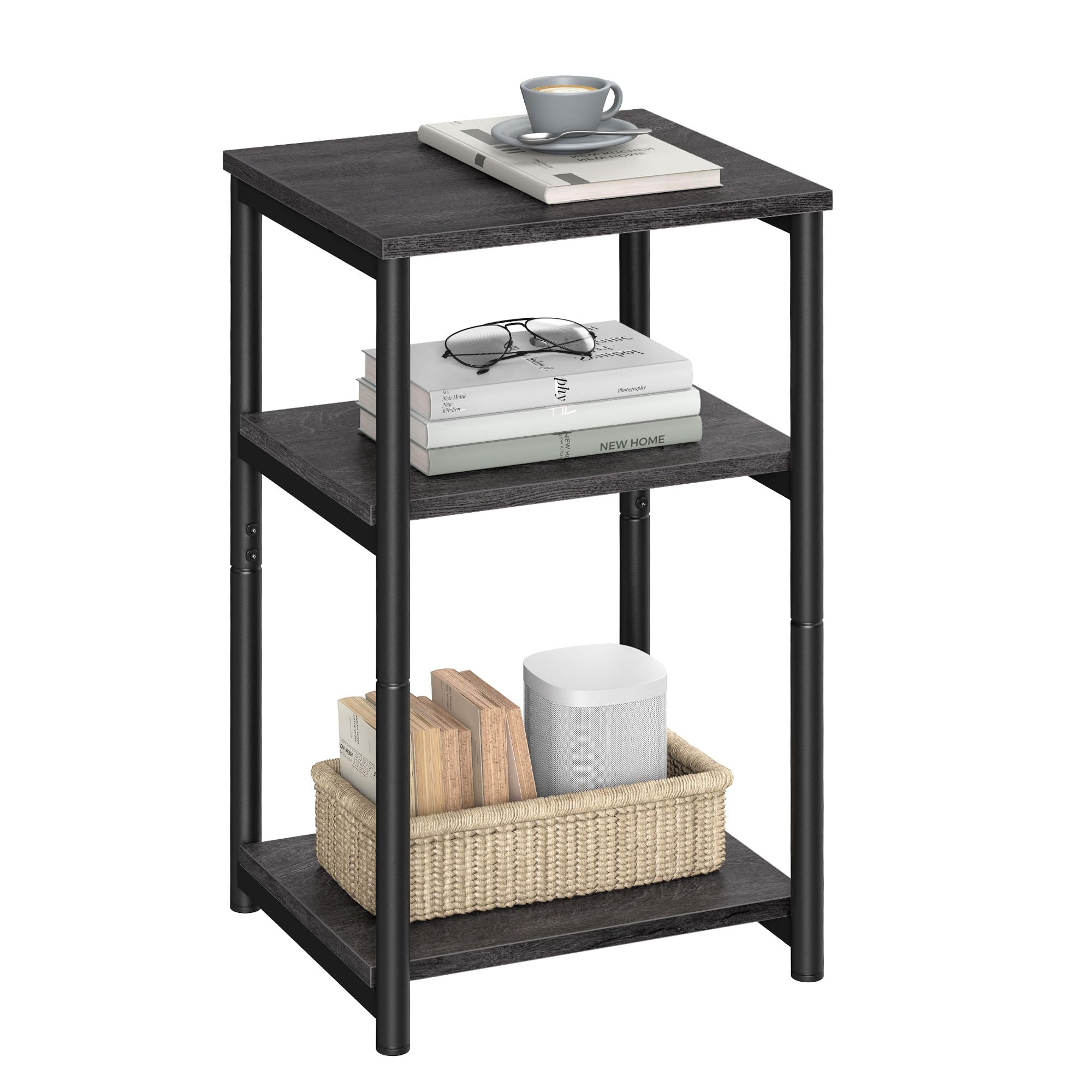 Mesa Auxiliar Vasagle Ulet273b68 Gris Brumoso Y Negro Clásico - Venta Internacional.