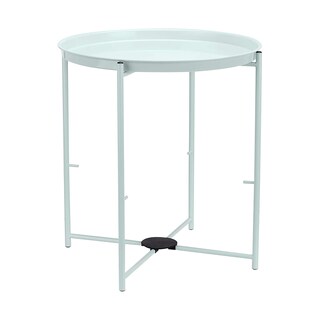 Foto 2 | Mesa Auxiliar De Almacenamiento Amazon Basics Redonda Con Cesta De Tela - Venta Internacional.