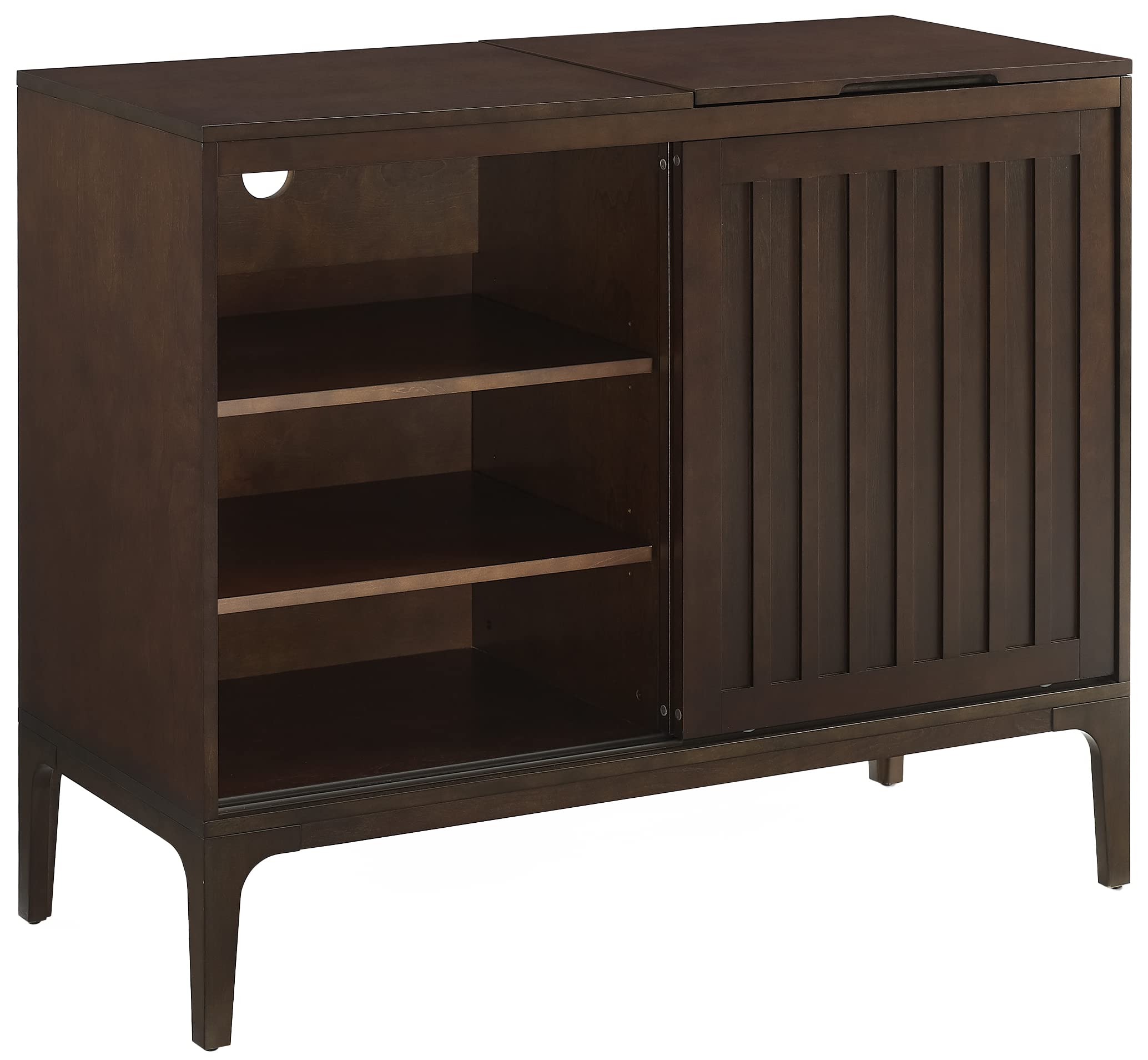 Foto 4 pulgar | Soporte Para Consola Multimedia Y Tocadiscos Crosley Asher Brown - Venta Internacional.