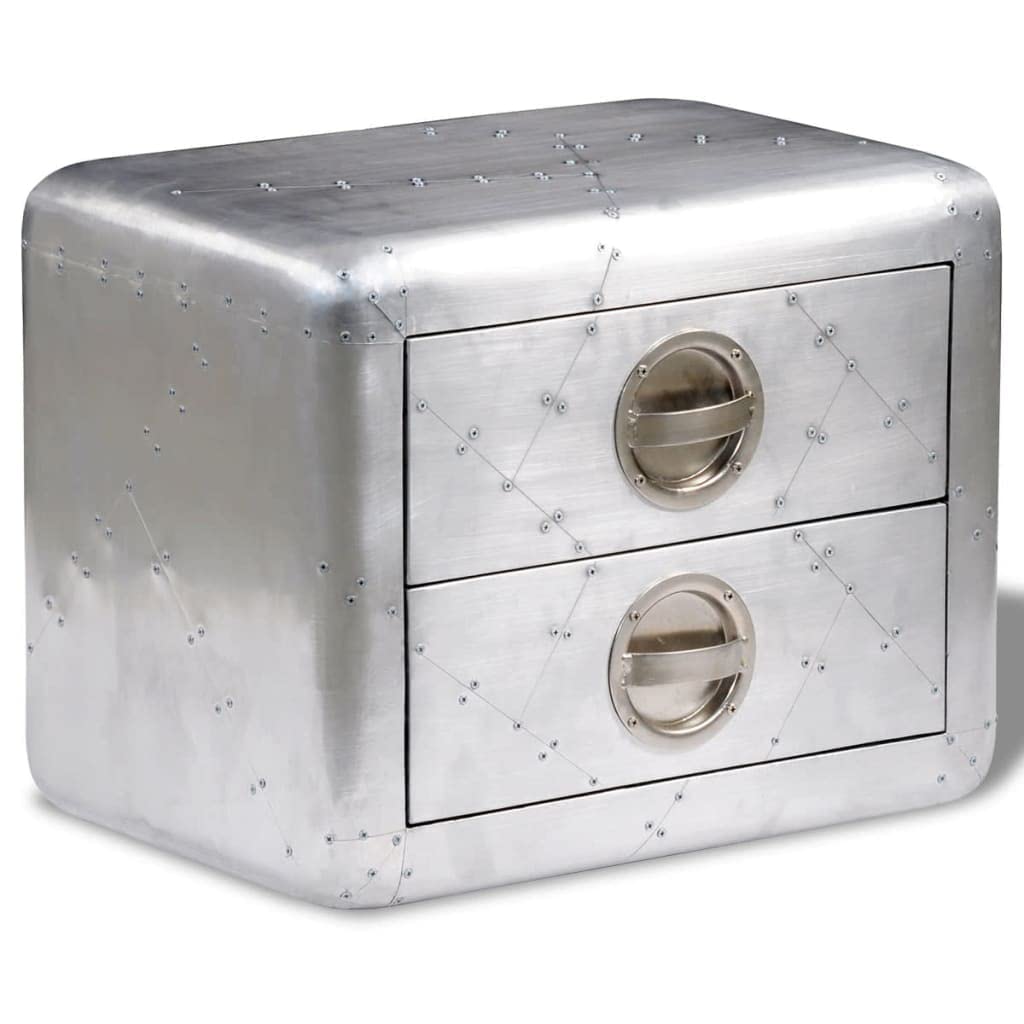 Foto 1 | Mesa Auxiliar Vidaxl Aviator Vintage Aircraft Airman Con 2 Cajones - Venta Internacional.