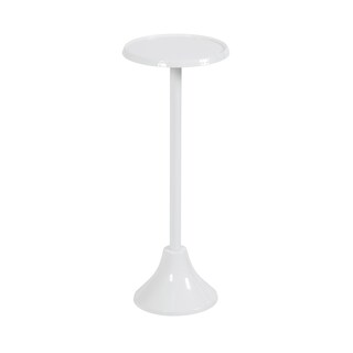 Foto 1 | Mesa Con Pedestal Para Bebidas Kate Y Laurel Sanzo, Metal Blanco, 23 Cm - Venta Internacional.