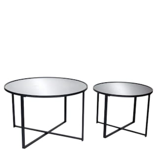 Foto 1 | Mesa Ocasional Arya Tag 2 Mesas Negro