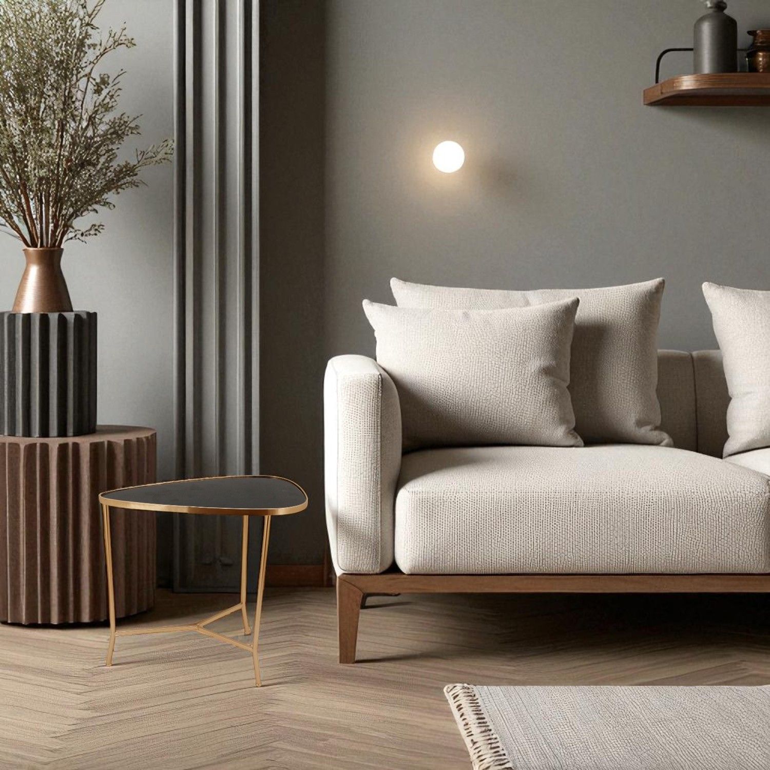 Foto 4 pulgar | Mesa Oca Anyy Gold