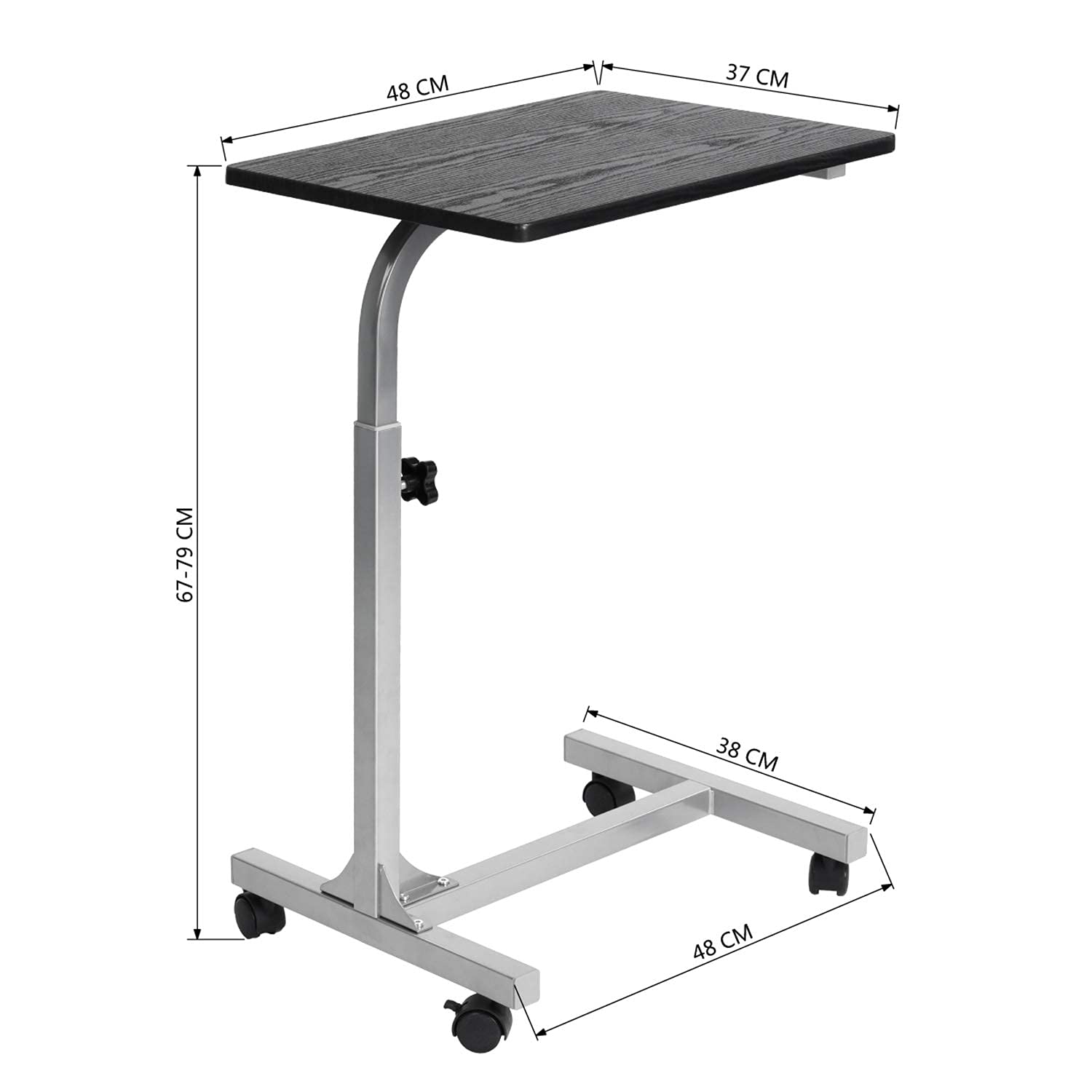 Foto 3 | Mesa Auxiliar Furniturer Negro