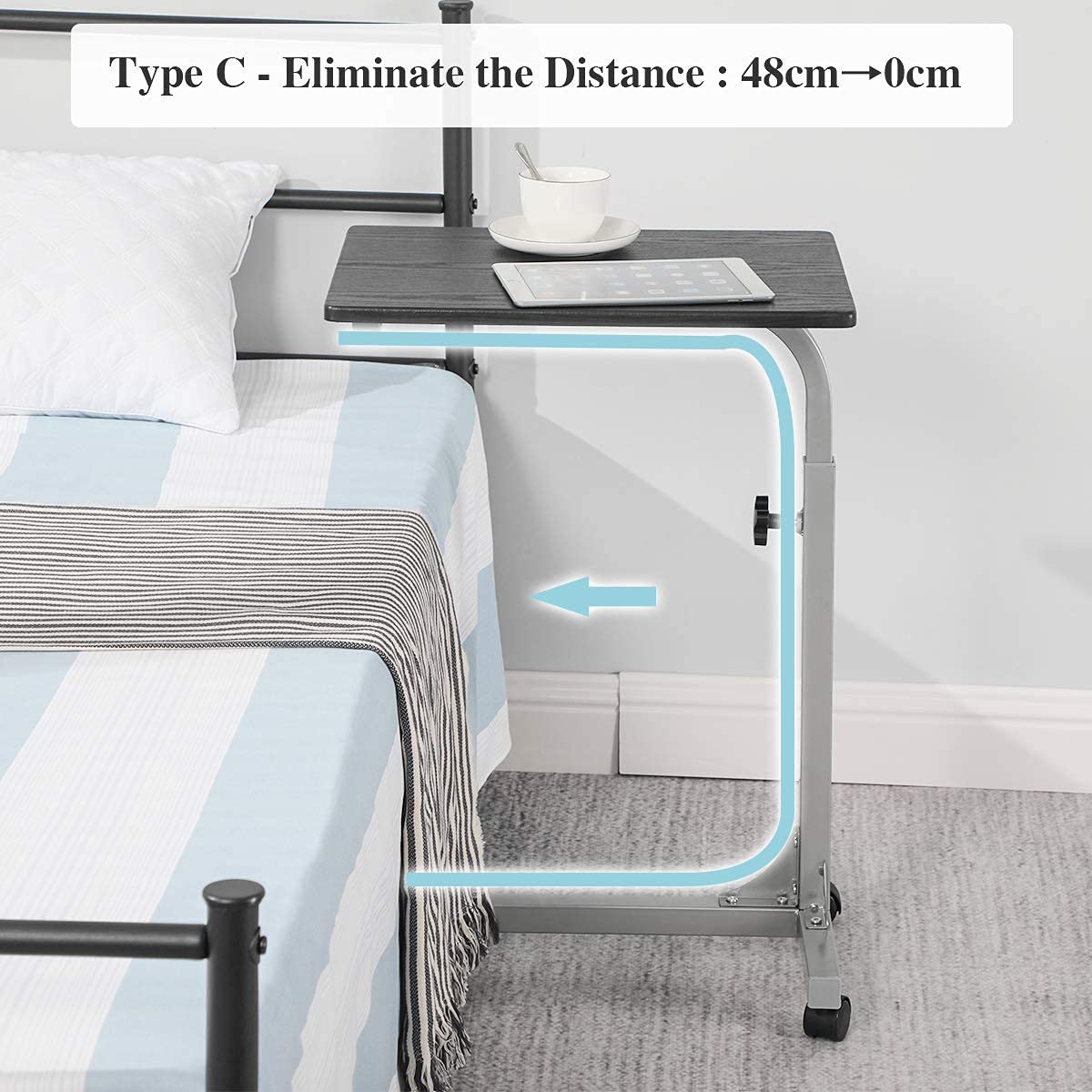 Foto 4 | Mesa Auxiliar Furniturer Negro