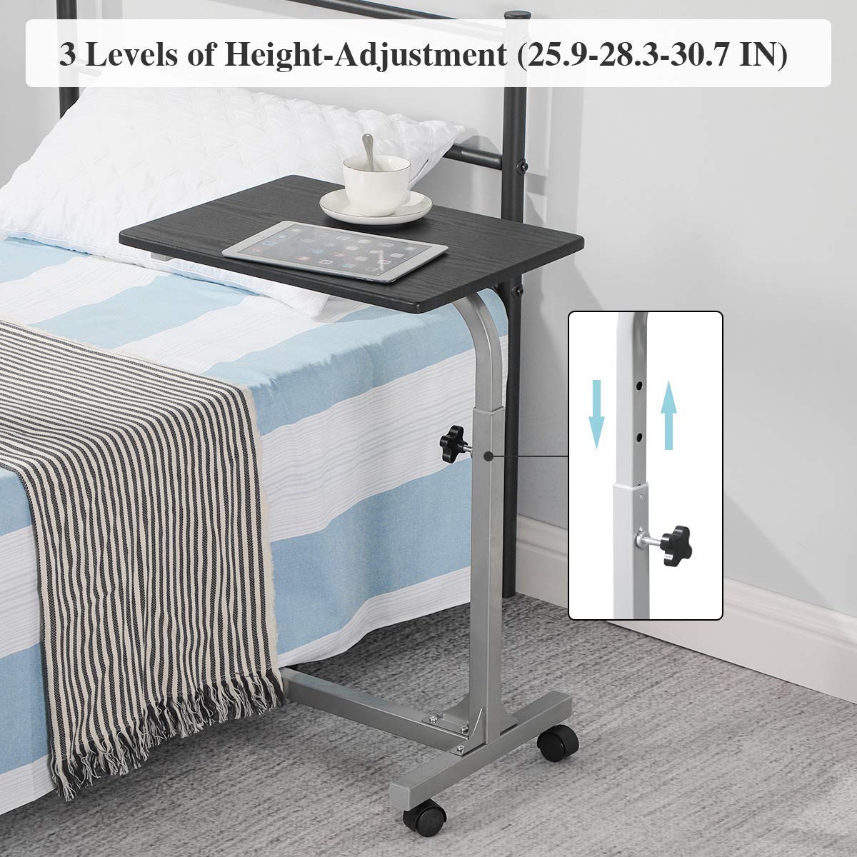 Foto 5 | Mesa Auxiliar Furniturer Negro