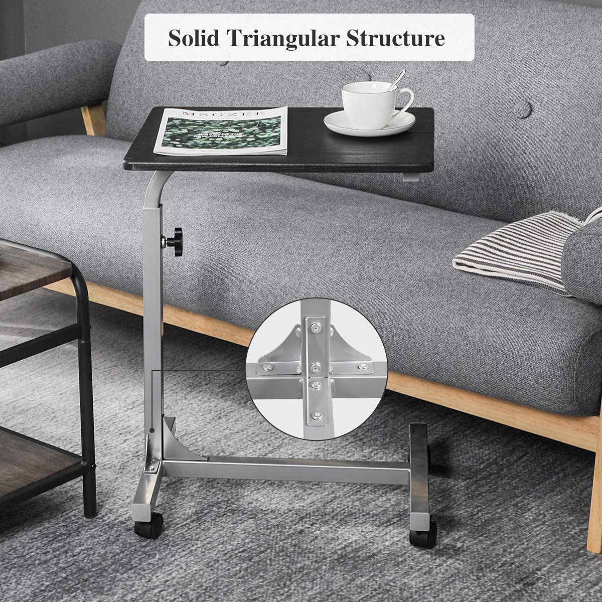 Foto 7 | Mesa Auxiliar Furniturer Negro