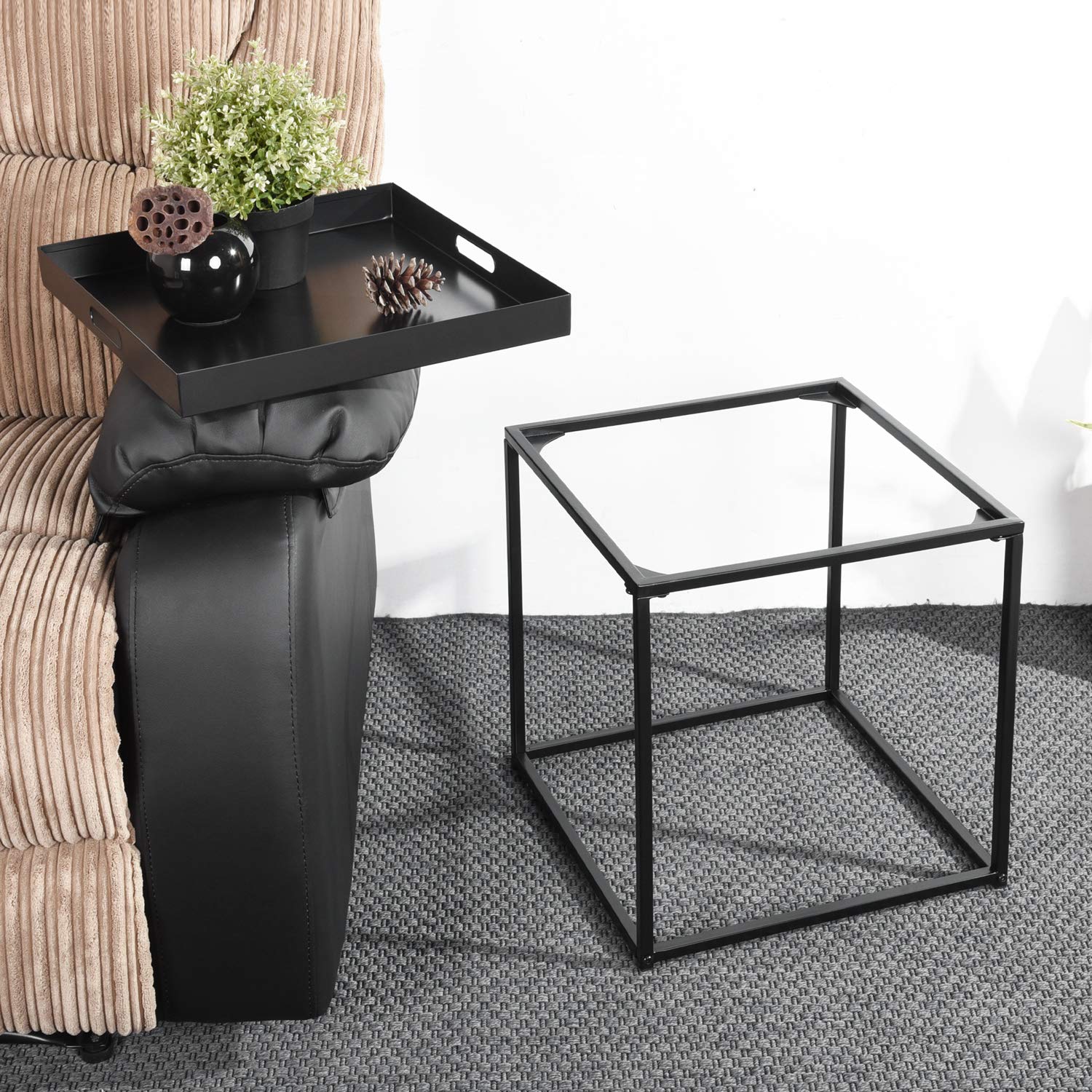 Foto 3 pulgar | Mesa De Centro Furniturer Tamerton Negro