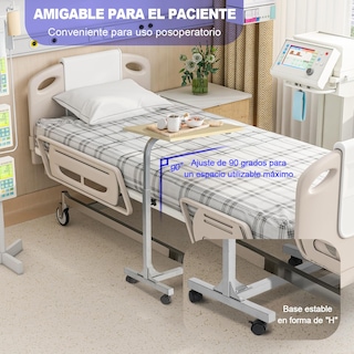 Foto 5 | Mesa para Portátil Furniturer Bello Plateado