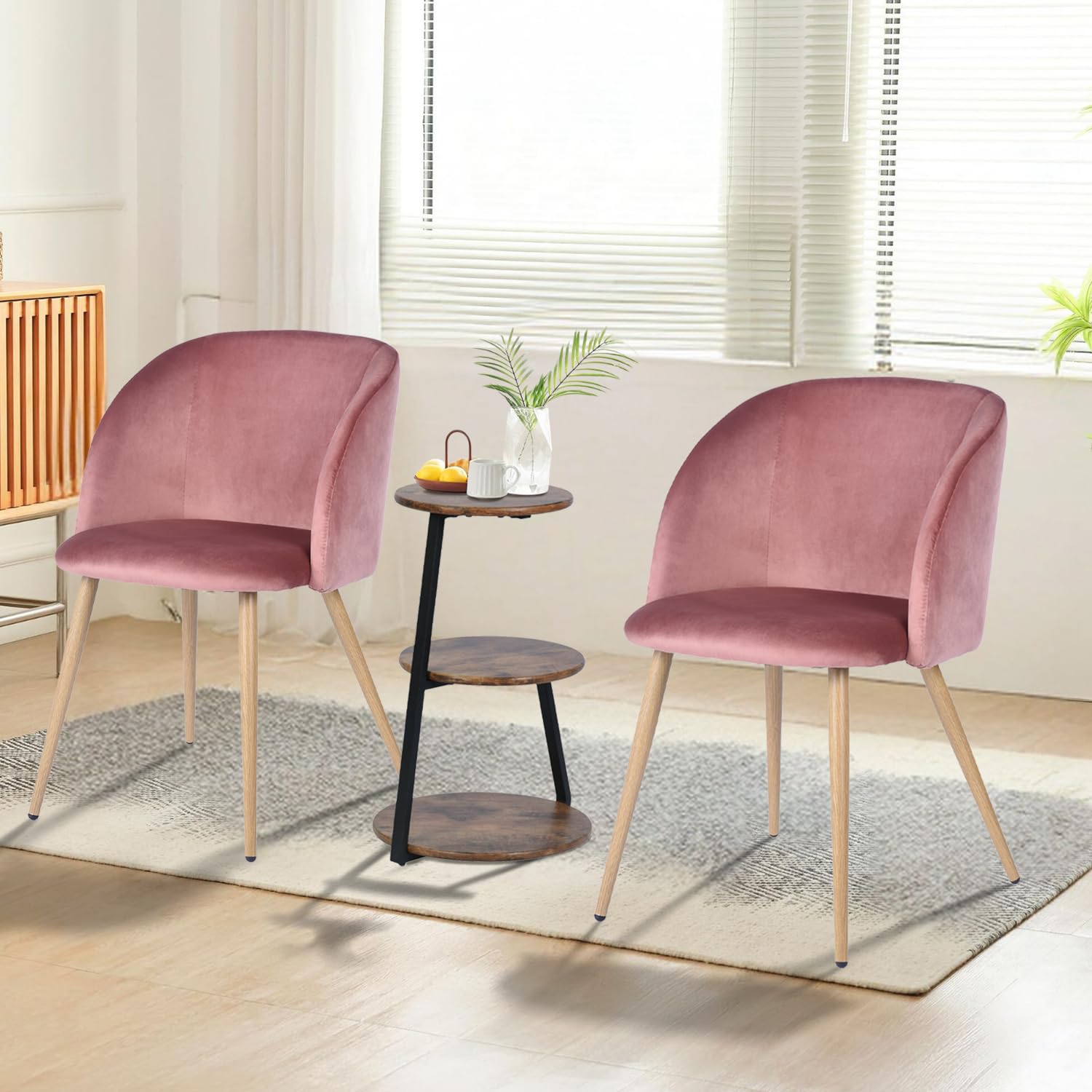 Foto 6 pulgar | Mesa De Centro Furniturer Saffir Marrón 38 X 38 X 61 Cm