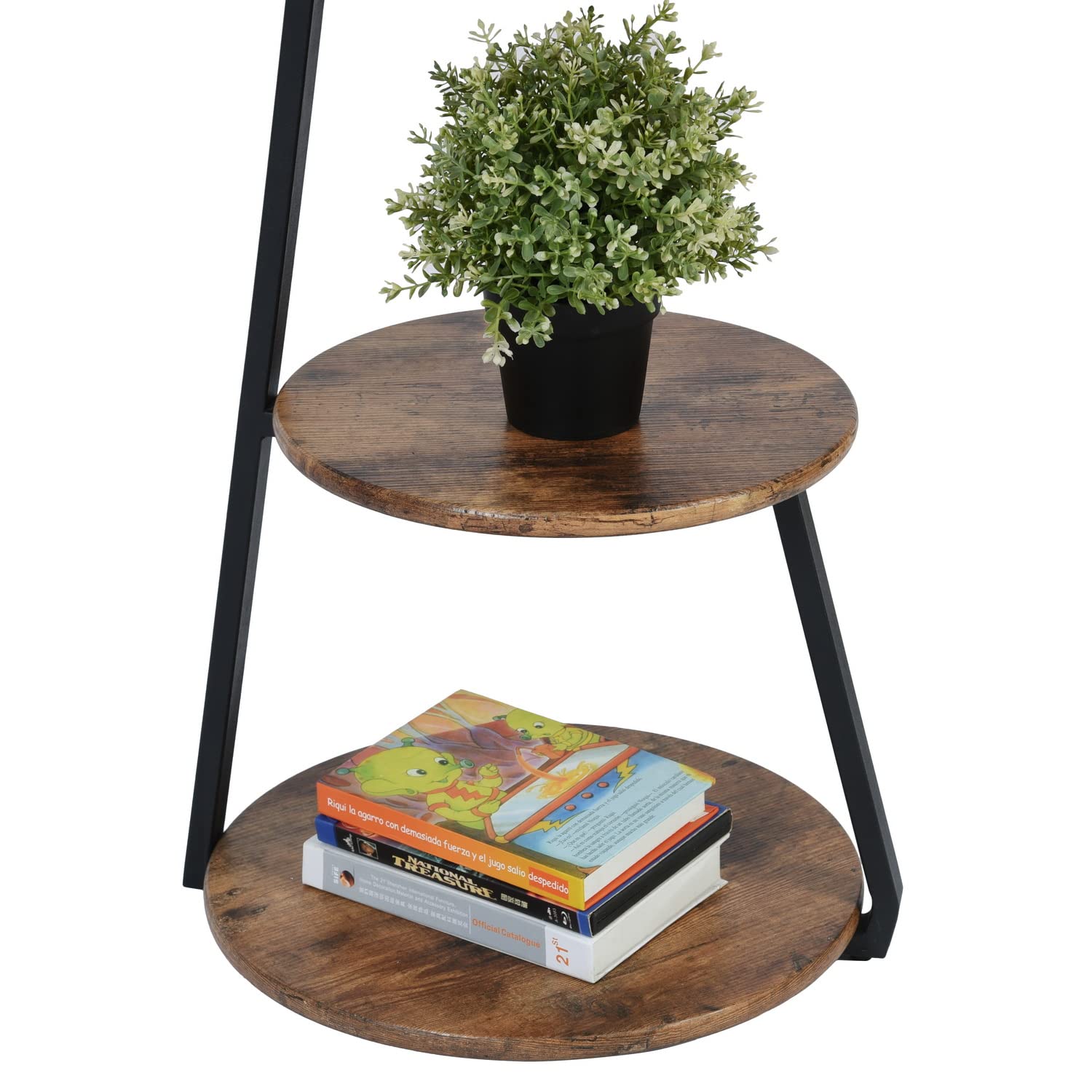 Foto 7 | Mesa De Centro Furniturer Saffir Marrón 38 X 38 X 61 Cm