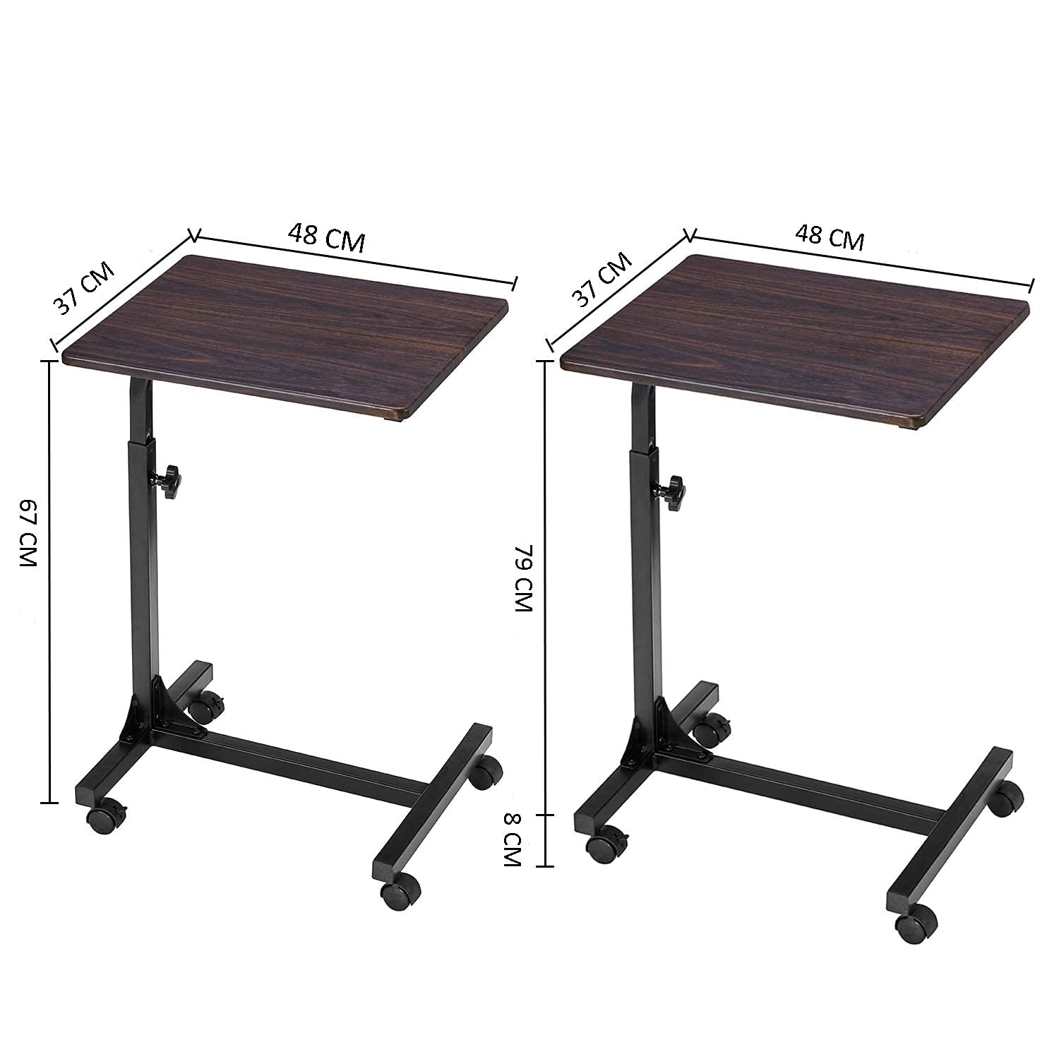 Foto 4 pulgar | Mesa Para Portátil Furniturer Bello Marrón 48 X 38 X 79 Cm