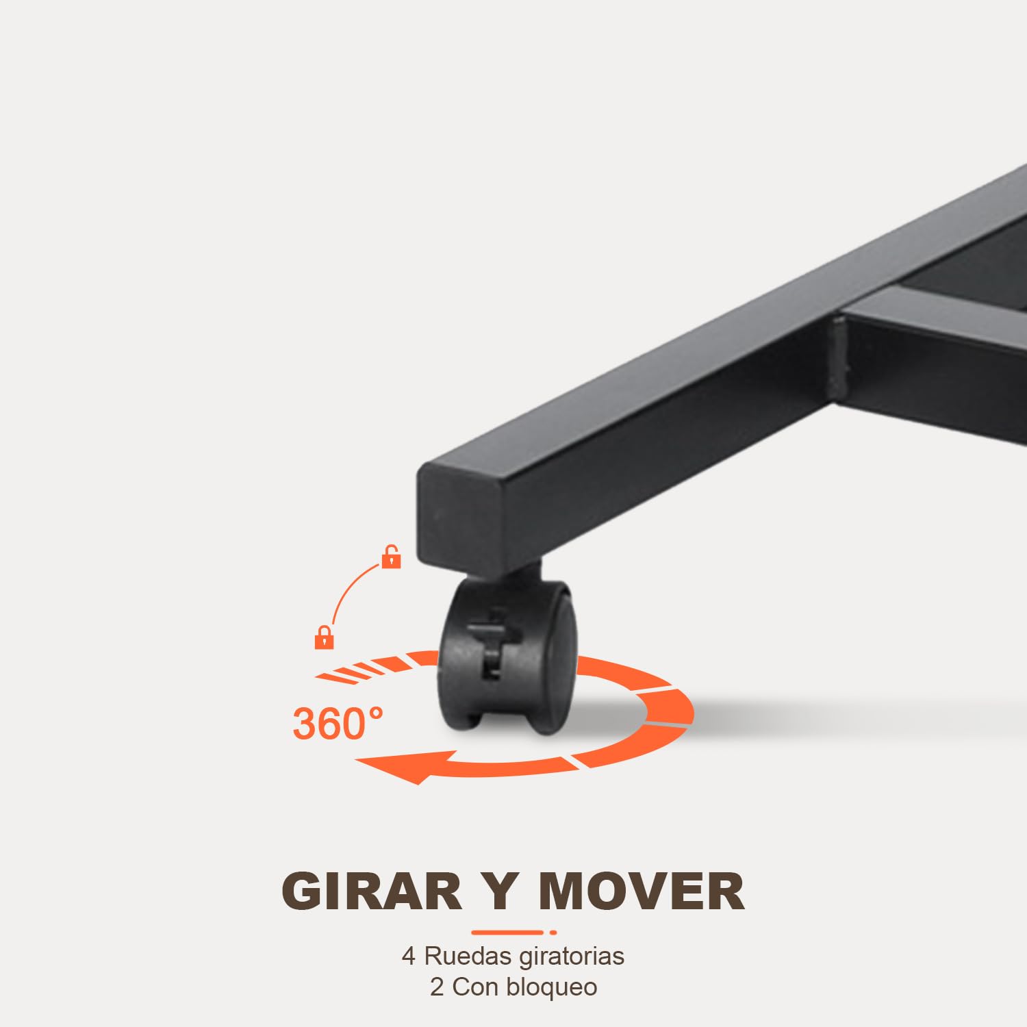 Foto 8 pulgar | Mesa Para Portátil Furniturer Bello Marrón 48 X 38 X 79 Cm