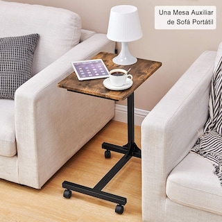 Foto 7 | Mesa Para Portátil Furniturer Bello Marrón 48 X 38 X 67-79 Cm