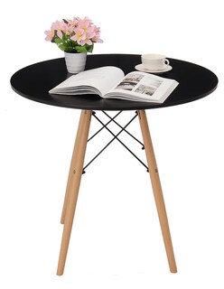 Foto 1 | Mesa Comedor Desayunador Redonda Minimalista 60cm Color Negro