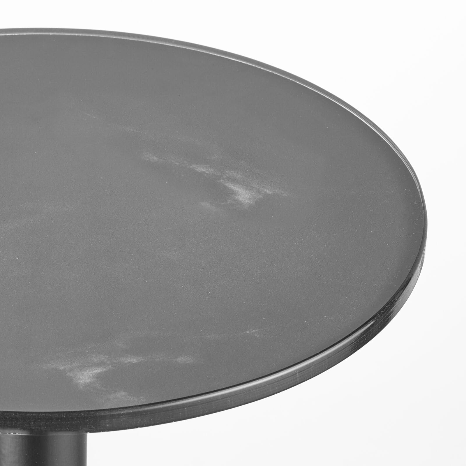Foto 6 pulgar | Mesa Lateral Y Auxiliar Para Bebidas Con Diseño En M  Tapa De Cristal  Pequeña Y Redonda  Negra - Venta Internacional.