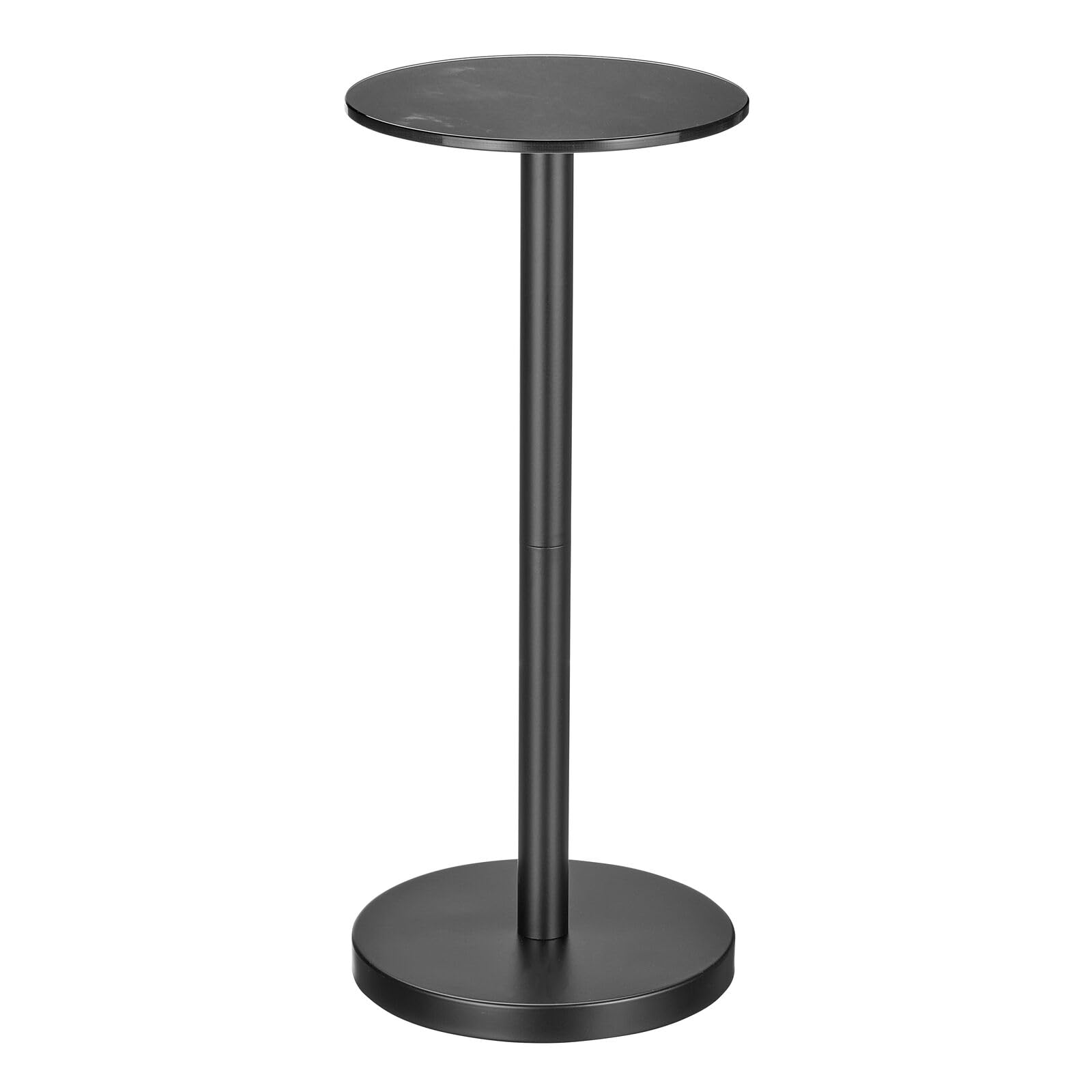 Foto 7 pulgar | Mesa Lateral Y Auxiliar Para Bebidas Con Diseño En M  Tapa De Cristal  Pequeña Y Redonda  Negra - Venta Internacional.