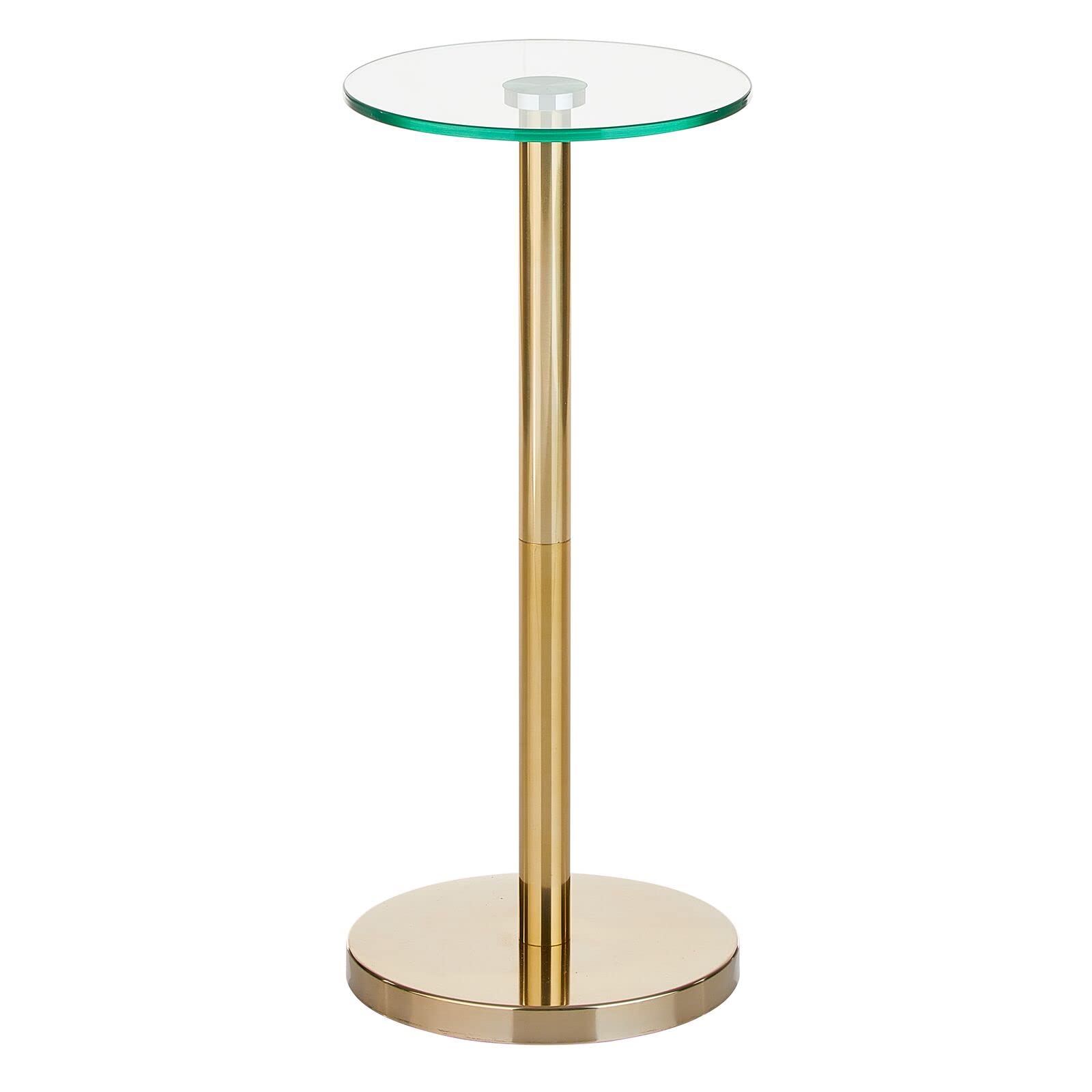 Foto 7 | Mesa Lateral Y Auxiliar Para Bebidas Con Diseño En M  Tapa De Cristal  Pequeña Y Moderna  9 Pulgadas - Venta Intern
