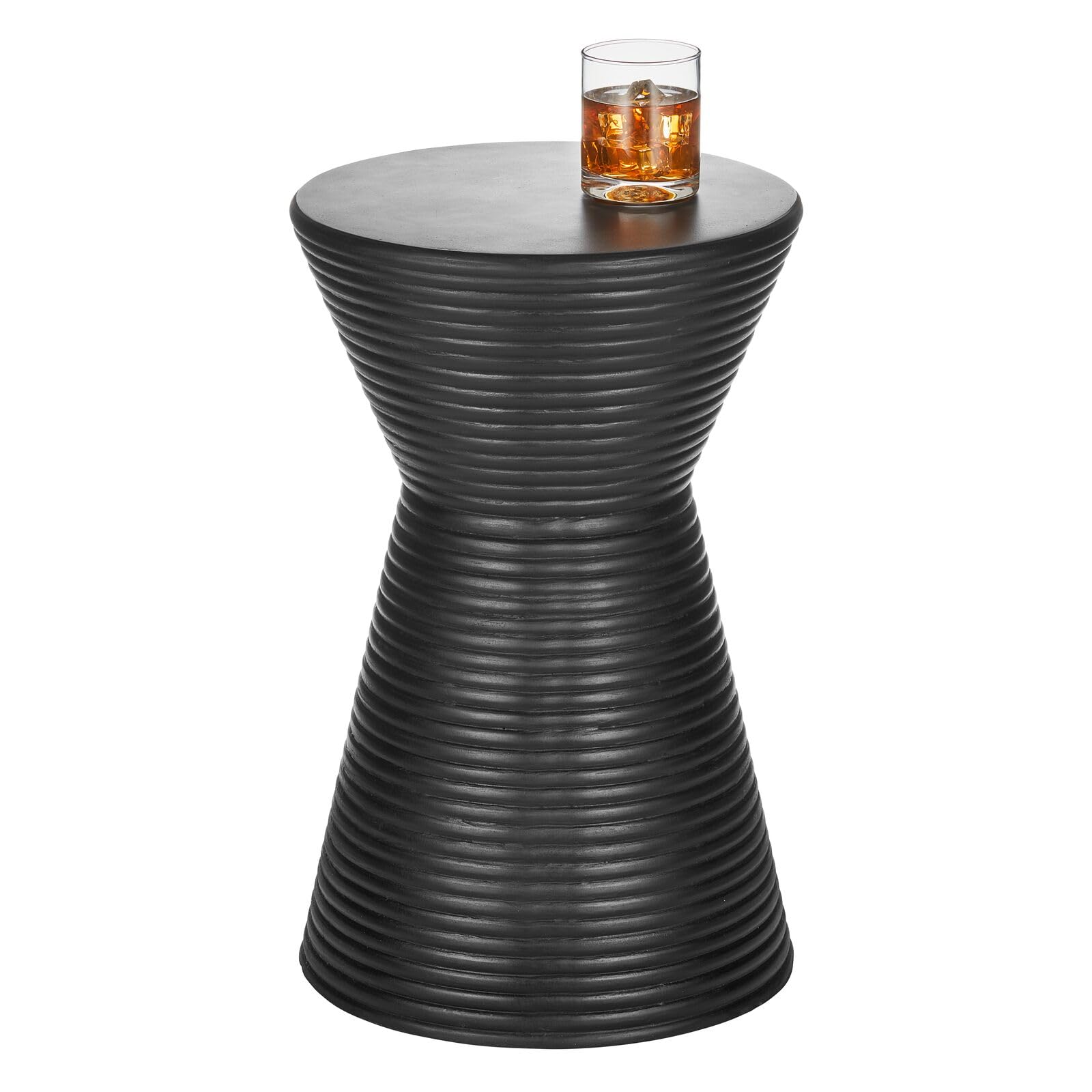 Mesa Auxiliar Mdesign Redonda De Hormigón Con Forma De Reloj De Arena Para Interiores/exteriores - Venta Internacional. $4,708