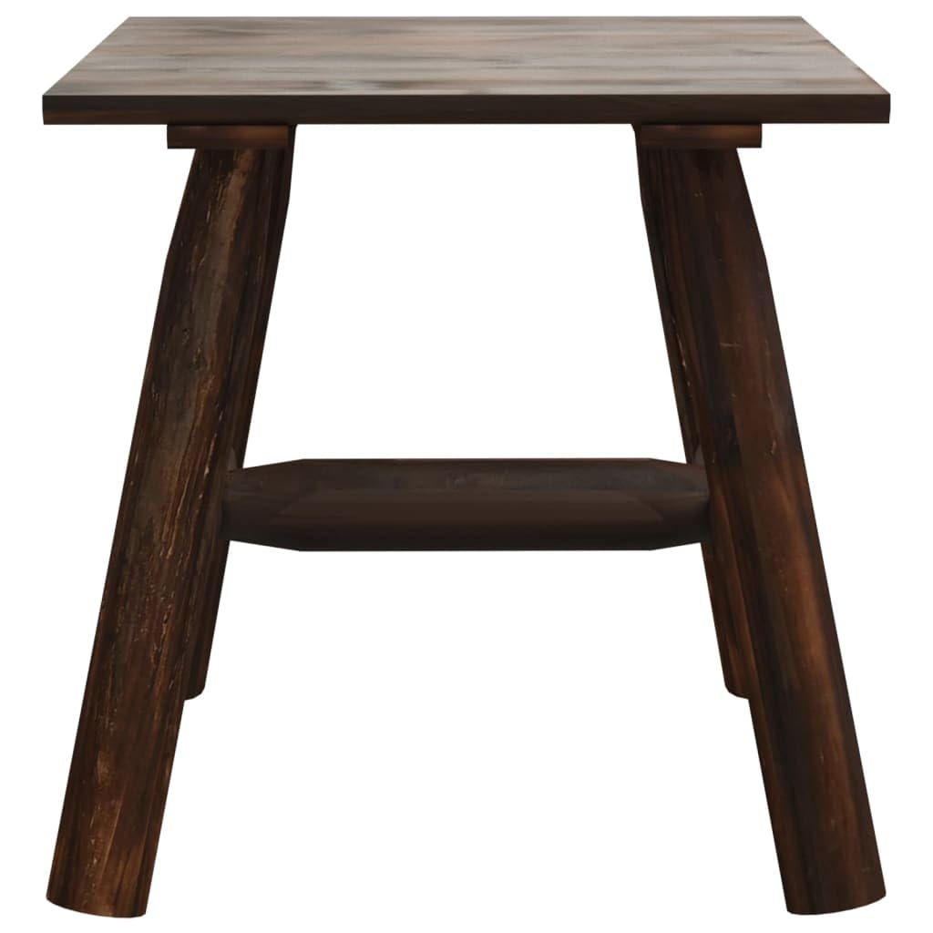 Foto 5 pulgar | Mesa Auxiliar Vidaxl De Madera Maciza De Abeto Quemada  50 X 50 X 50 Cm  Para Exteriores - Venta Internacional.