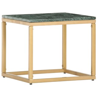Foto 1 | Mesa De Café Vidaxl Green Real Stone Con Textura De Mármol - Venta Internacional.