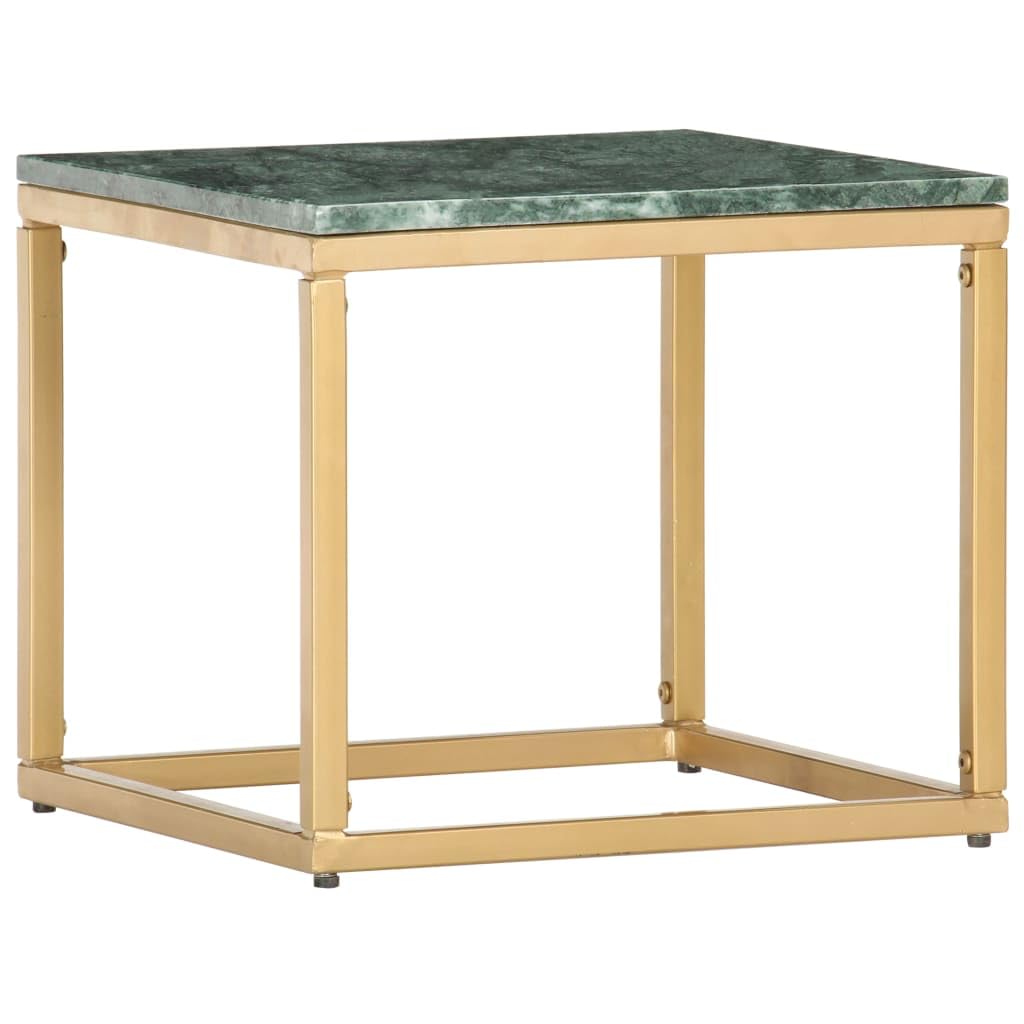 Foto 7 pulgar | Mesa De Café Vidaxl Green Real Stone Con Textura De Mármol - Venta Internacional.