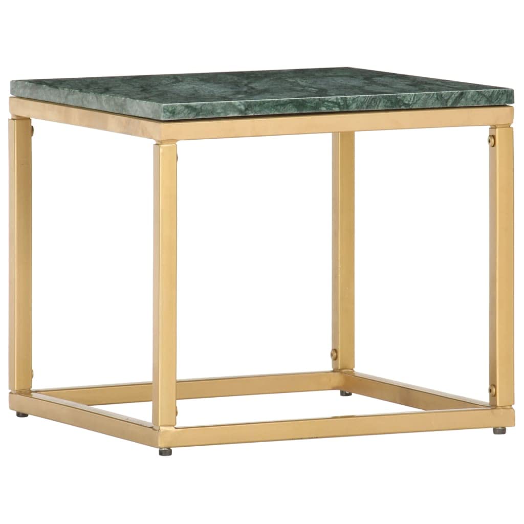 Foto 8 pulgar | Mesa De Café Vidaxl Green Real Stone Con Textura De Mármol - Venta Internacional.